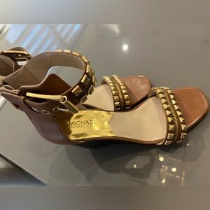 Michael kors platform heels with straps